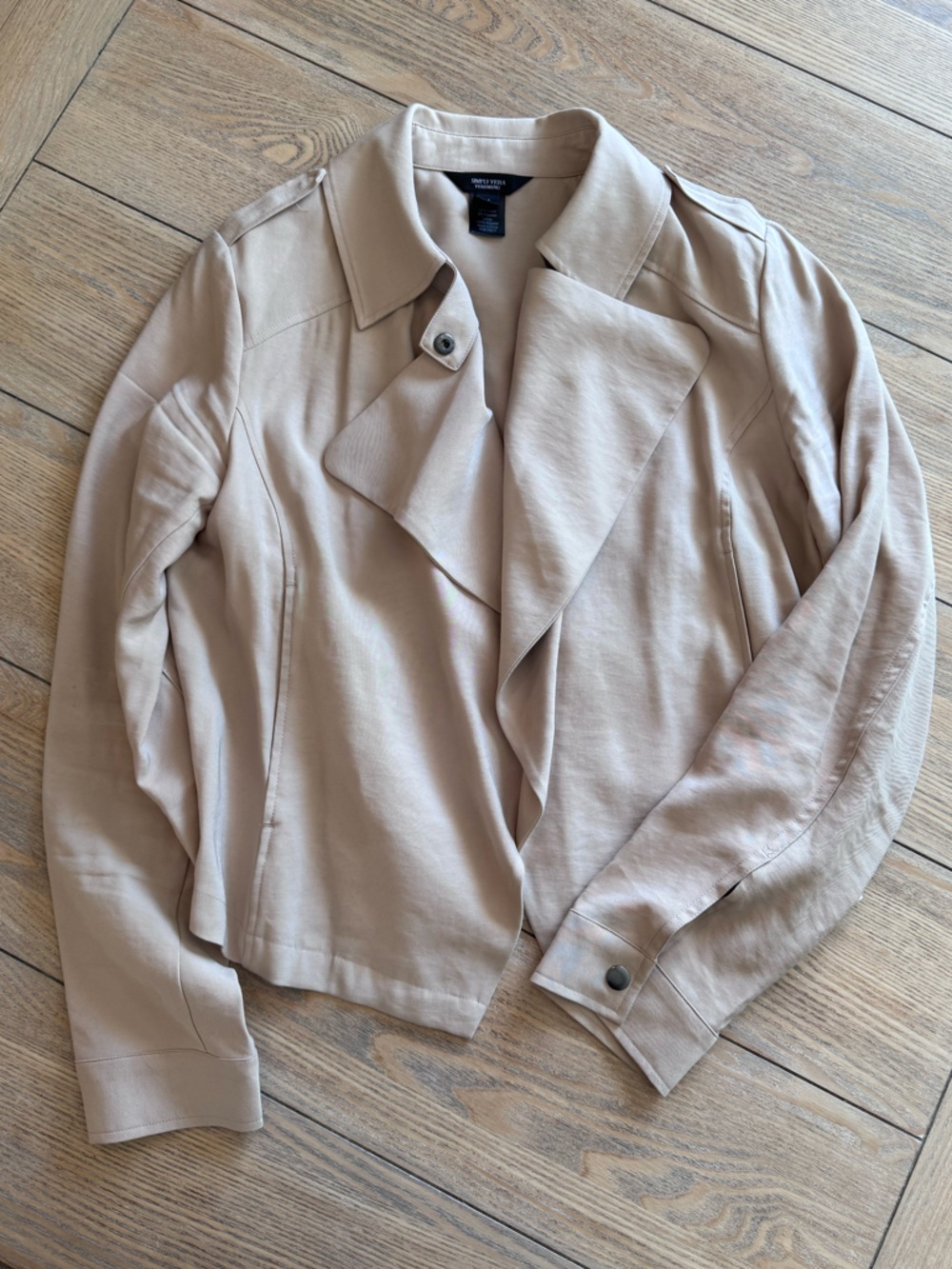 Simply Vera Vera Wang Soft Beige Jacket